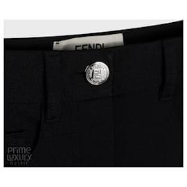 Fendi-FENDI  Trousers FR 38 Polyester-Black