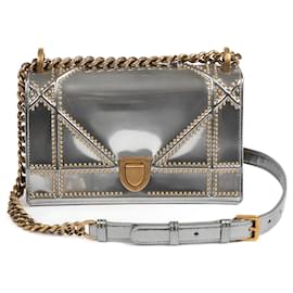 Dior-DIOR  Handbags T.  Leather-Silvery