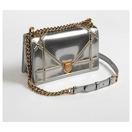 Dior-DIOR  Handbags T.  Leather-Silvery