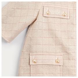 Chanel-CHANEL Chaquetas T.fr 40 Seda-Rosa