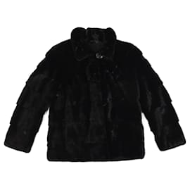 Autre Marque-NON SIGNE / UNSIGNED  Jackets T.fr 40 mink-Black