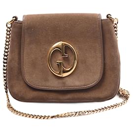Gucci-GUCCI  Handbags T.  Leather-Brown