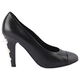 CHANEL  Heels T.EU 40 Leather Black