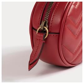 Gucci-GUCCI  Handbags   Leather-Red