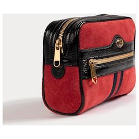 Gucci-GUCCI Handtaschen Wildleder-Rot