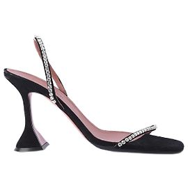 AMINA MUADDI  Sandals EU 37.5 Suede Black
