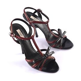 PRADA  Sandals EU 38.5 Leather Black
