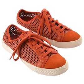 TORY BURCH  Baskets US 10 Suède Orange