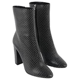 Saint Laurent-SAINT LAURENT  Ankle boots T.EU 39 Leather-Black