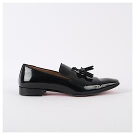 Christian Louboutin-CHRISTIAN LOUBOUTIN  Flats T.EU 39.5 Patent leather-Black