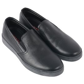 PRADA  Flats US 8 Leather Black