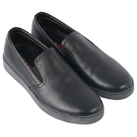 Prada-PRADA  Flats US 8 Leather-Black