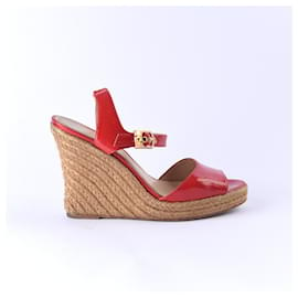 Fendi-FENDI  Sandals T.EU 38.5 Leather-Red