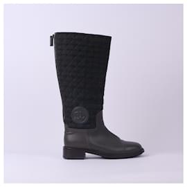 Chanel-CHANEL  Boots T.EU 38.5 Leather-Green