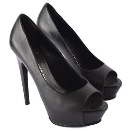 GIUSEPPE ZANOTTI  Heels EU 38.5 Leather Black