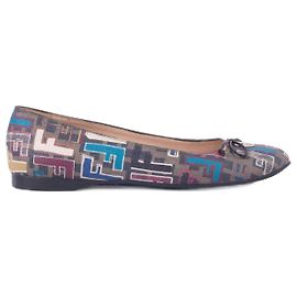 FENDI Ballerines EU 38.5 Tissu Multicolore