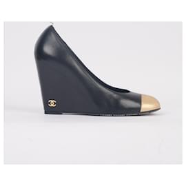 Chanel-CHANEL  Heels EU 39.5 Leather-Black