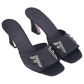 Fendi-FENDI  Flats EU 39 Cloth-Black