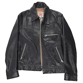Levi's-LEVI'S  Leather jackets T.International S Leather-Black