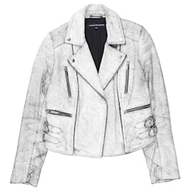 French Connection-FRENCH CONNECTION  Leather jackets T.International XS Leather-White