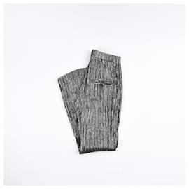 Isabel Marant-ISABEL MARANT  Trousers T.fr 34 silk-Silvery