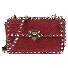 VALENTINO GARAVANI Sacs à main Cuirs exotiques Rouge