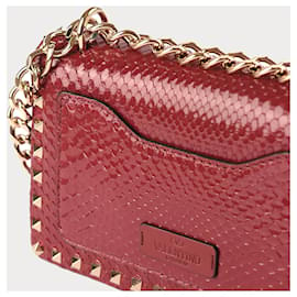 Valentino Garavani-VALENTINO GARAVANI Handtaschen Exotisches Leder-Rot