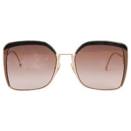 FENDI Occhiali da sole Metallo D'oro