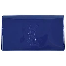 Yves Saint Laurent-YVES SAINT LAURENT  Clutch bags T.  Leather-Blue