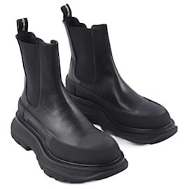 Alexander Mcqueen-ALEXANDER MCQUEEN  Ankle boots T.EU 37 Leather-Black