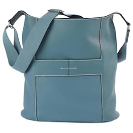 Hermès-HERMES Handtaschen T.  Rindsleder-Blau
