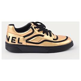 Chanel-CHANEL  Trainers EU 38 Leather-Golden