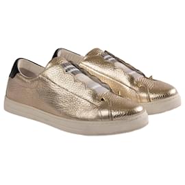 Fendi-FENDI  Trainers EU 37.5 Leather-Golden