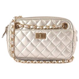 Bolsas CHANEL Couro Prata