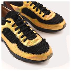 Chanel-CHANEL  Trainers T.EU 40 Leather-Golden
