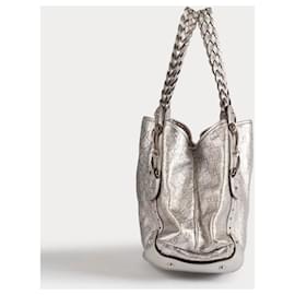 Gucci-GUCCI Handtaschen T.  Rindsleder-Silber