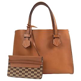 Autre Marque MAISON MOREAU  Bolsas de mão   Couro Camelo