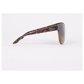 Dior-DIOR Sonnenbrille T.  Plastik-Braun