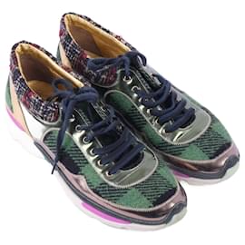 Chanel-CHANEL  Trainers T.EU 38.5 Leather-Green