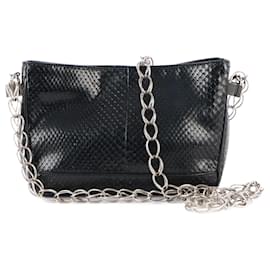 Saint Laurent-SAINT LAURENT  Handbags   Exotic leathers-Black