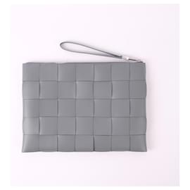 Bottega Veneta-BOTTEGA VENETA  Clutch bags   Leather-Grey