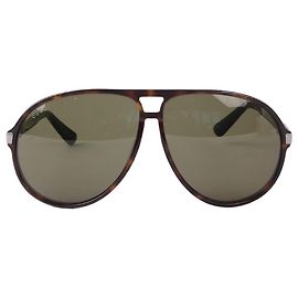 Occhiali da sole GUCCI Metallo Marrone