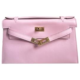 Hermès-HERMES  Handbags T.  Leather-Pink