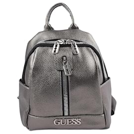 Guess-GUESS  Backpacks T.  Leather-Silvery
