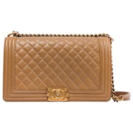 Chanel-CHANEL  Handbags T.  Suede-Golden