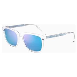 Dior-INDIOR S1I BIOACETATE Crystal and blue rectangular sunglasses Reference: INDRS1IOR_85b7-Blue