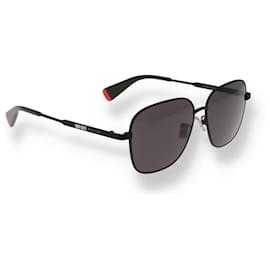Kenzo-gafas de sol de metal negro kenzo-Negro,Roja