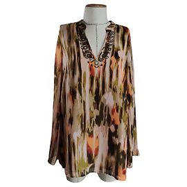 Calvin Klein Top Viscose Multicolore XL Multiple colors