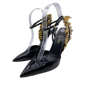 Saint Laurent-SAINT LAURENT  Sandals T.EU 39 Patent leather-Black