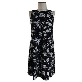 Robe Fleurie Noire Ralph Lauren Noir